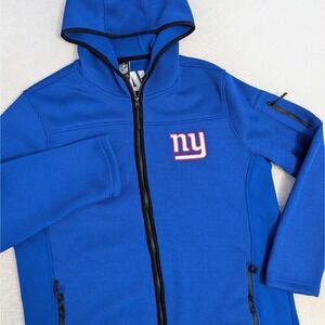 NEW! New York Giants Mens L SUPER SOFT Official NFL Ultra Game Full Zip Hoodie